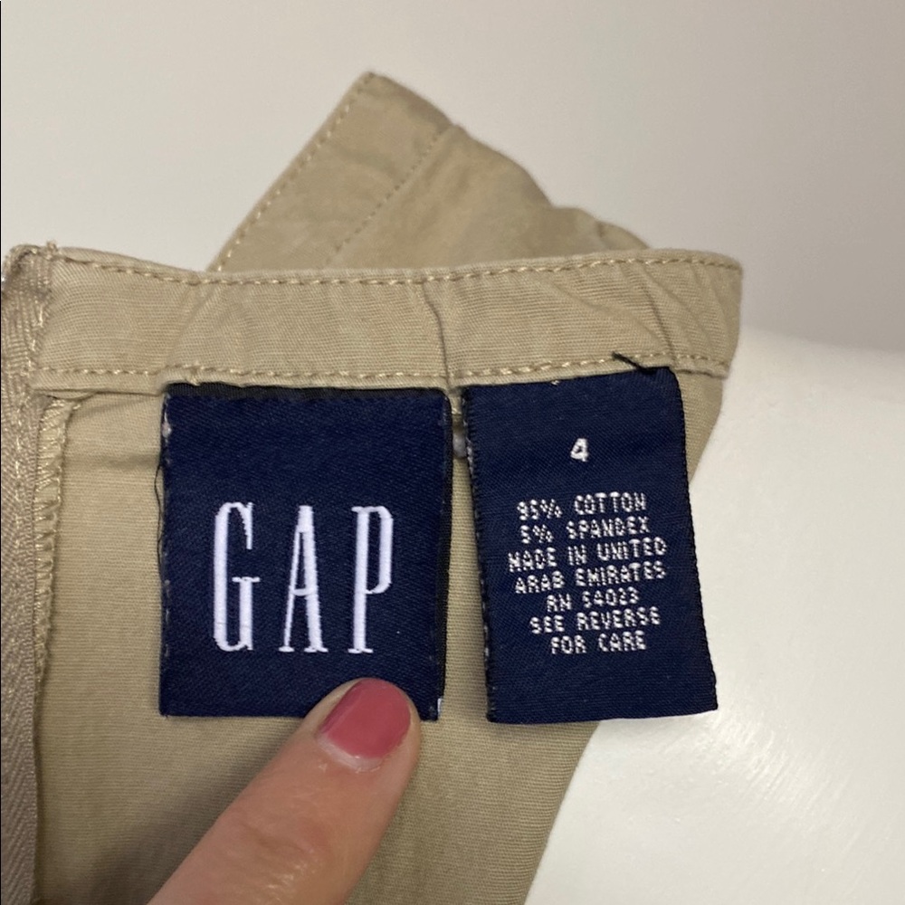GAP Tan Sleeveless Sheath Dress V-Neck Midi - Picture 6 of 9